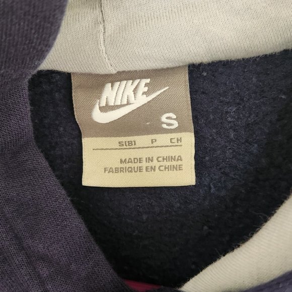 Nike pull over hoodies Kid's size 8/S  - navy blue - Picture 3 of 3